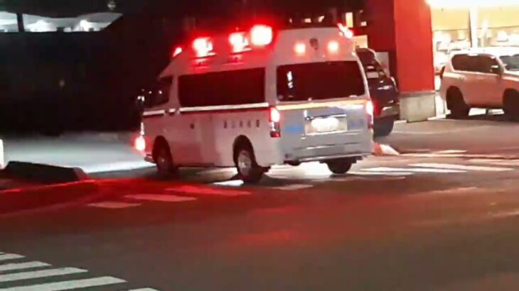 喜久田救急1緊急走行