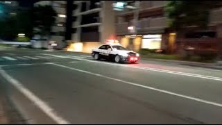 福岡市早良区パトカー緊急走行 (2024年11月11日夜21時頃)