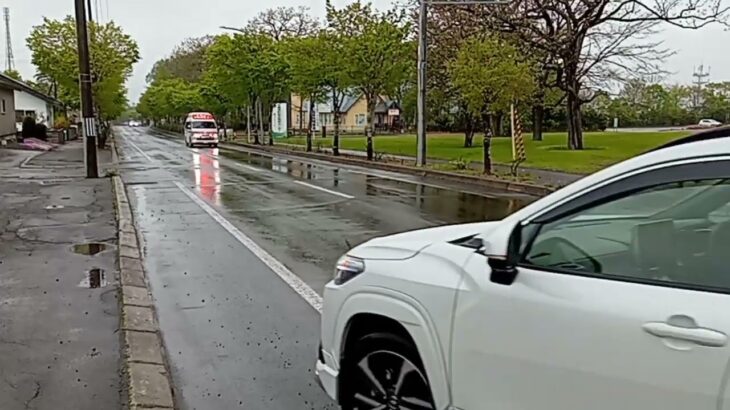中標津救急2による緊急走行（1）#救急車　#緊急走行