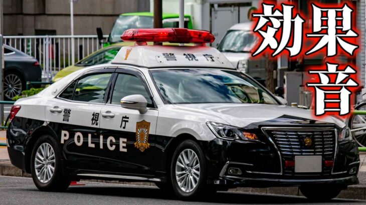 【本物】パトカー サイレン 効果音【4秒周期】フリー素材 Japanese Police Car Siren