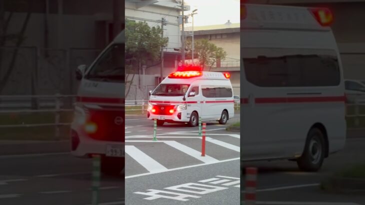 #福岡市消防局 #救急車 今日の夜7:00から公開！！東本署第2救急隊 救急34 緊急走行
