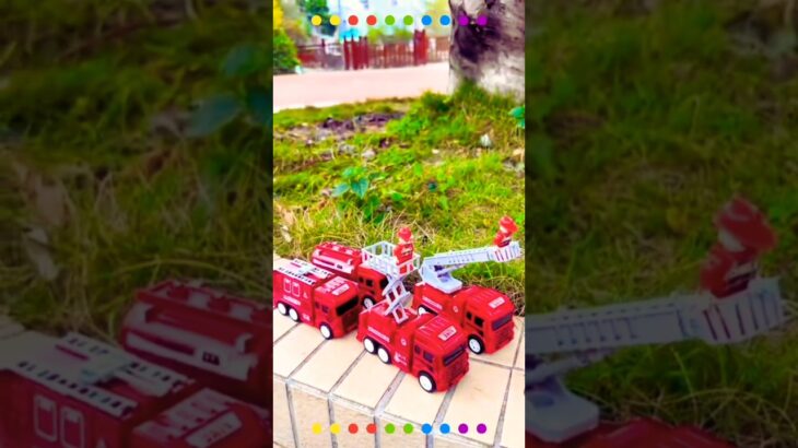 救急車のミニカー走る！緊急走行！坂道走行テスト Ambulance Fire Truck minicar runs on a slope with sirens sounding!