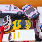 救急車（ミニカー）たちが坂道走る！緊急走行テスト！サイレン鳴る｜Ambulance minicar runs on a slope! Emergency driving test !