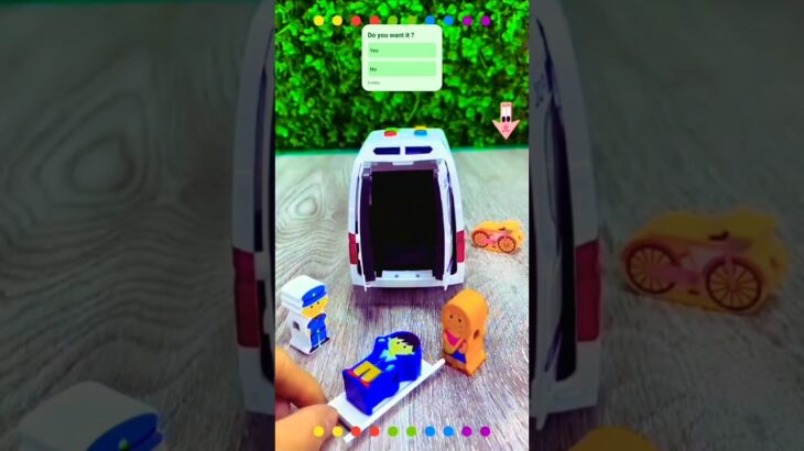 救急車のミニカー走る！緊急走行！坂道走行テスト Ambulance minicar runs on a slope with sirens sounding!