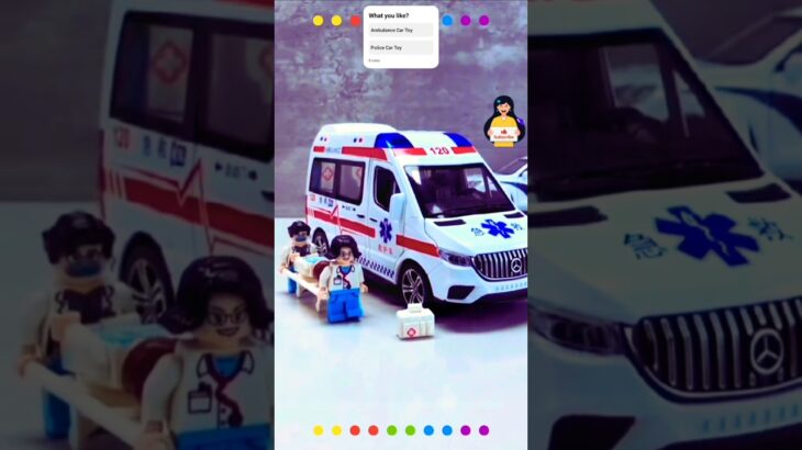 救急車のミニカー走る！緊急走行！坂道走行テスト Ambulance minicar runs on a slope with sirens sounding!