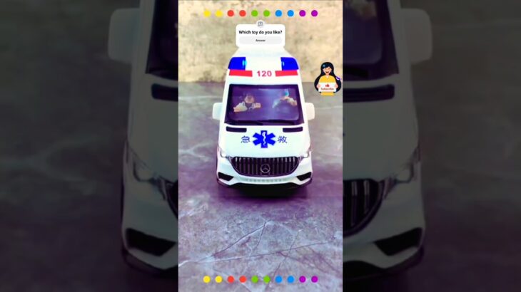 救急車のミニカー走る！緊急走行！坂道走行テスト Ambulance minicar runs on a slope with sirens sounding!