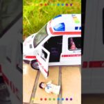 救急車のミニカー走る！緊急走行！坂道走行テスト Ambulance minicar runs on a slope with sirens sounding!