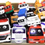 救急車とゴミ収集車たちが坂道緊急走行☆Ambulances and garbage trucks make an emergency run up a hill