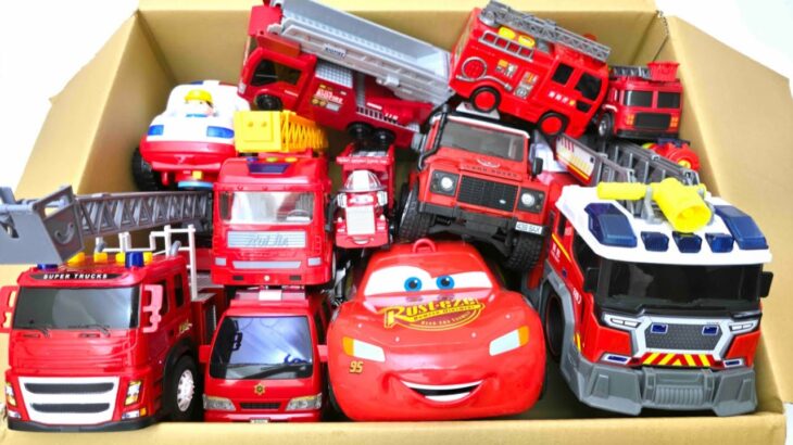 消防車のミニカー走る！緊急走行テスト！坂道走行です☆ Fire truck minicar runs in an emergency with sirens sounding!