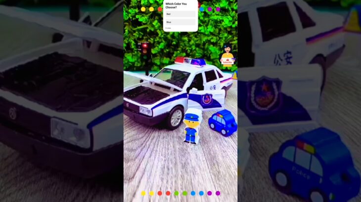 救急車のミニカー走る！緊急走行！坂道走行テスト Police minicar runs on a slope with sirens sounding!