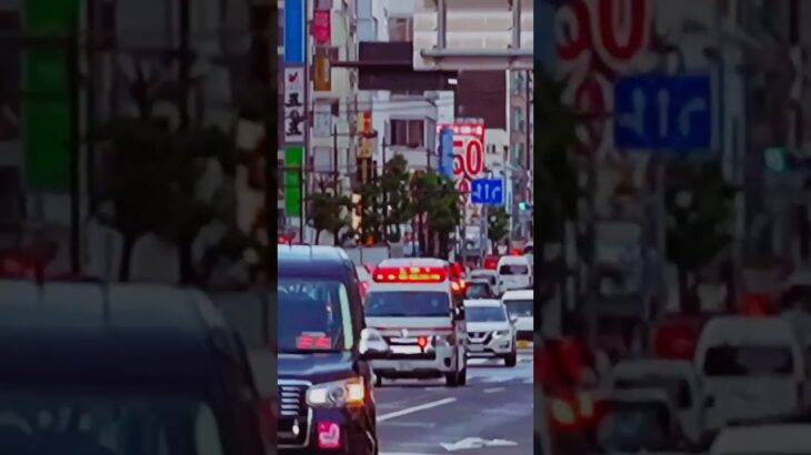 Tokyo Fire Department 救急車緊急走行🚑💨　編集バージョン　#shorts #消救チャンネル
