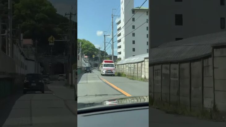 🚨響き渡るサイレン🚨救急車🚨緊急走行🚨川西市消防本部🚨赤色灯🚨サイレン🚨　#shorts
