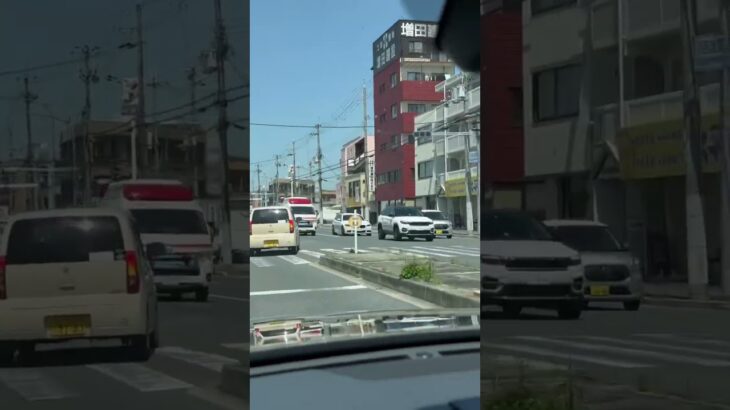🚨宝塚市消防本部🚨救急車🚨緊急走行🚨赤色灯🚨サイレン🚨　#shorts