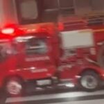 消防車　緊急走行