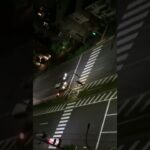 パトロールカー　緊急走行