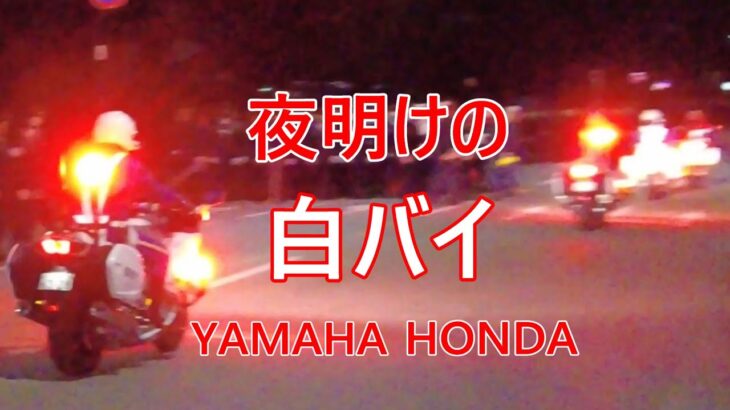【夜明けの白バイ】迫力の新旧車両！警視庁