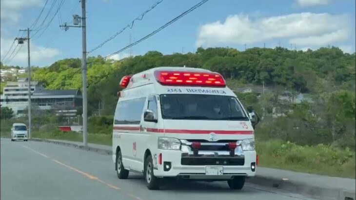 🚨救急車🚨緊急走行🚨川西市消防本部🚨響き渡るサイレン🚨赤色灯🚨