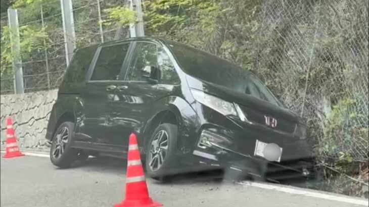 衝撃‼️山道でとんでもない事故に遭遇‼️