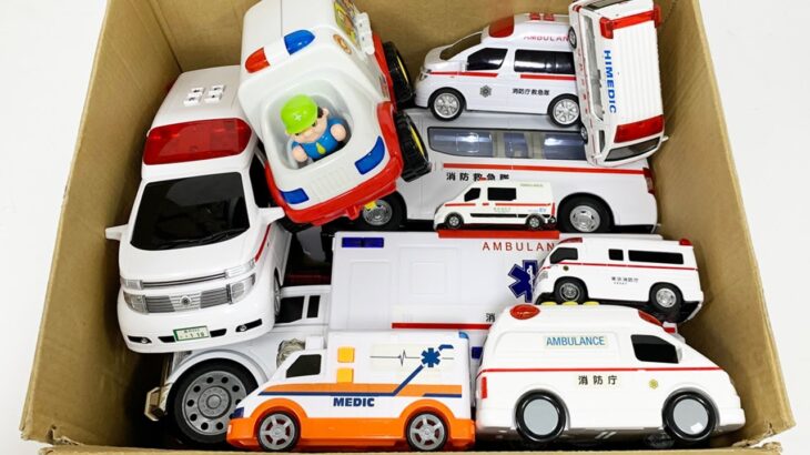 救急車のミニカー走る。坂道緊急走行テスト。サイレンあり☆Ambulance mini car run. Slope emergency driving test! There is a siren.