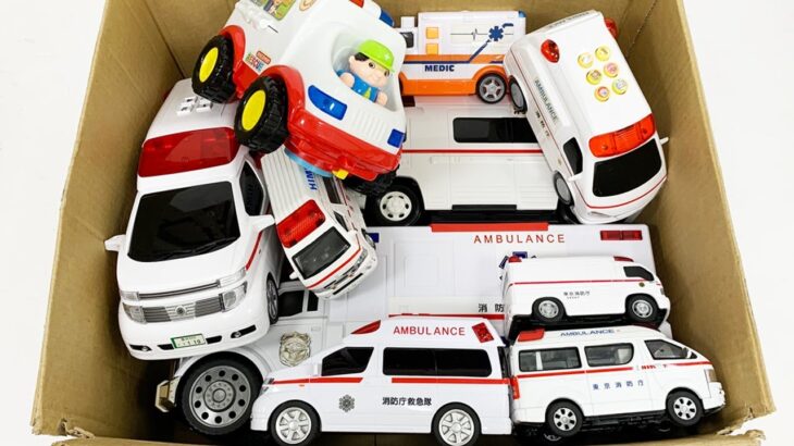 救急車のミニカー走る☆緊急走行テスト☆坂道走る｜ Ambulance miniature car runs! Emergensy driving test