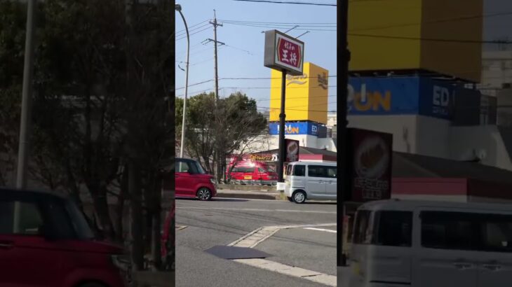 【PA連携】指揮車と新型の救急が緊急走行❗️#指揮 #救急車 #亀山市