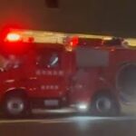 消防車　緊急走行
