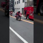 赤バイの緊急走行