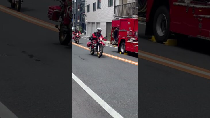 赤バイの緊急走行