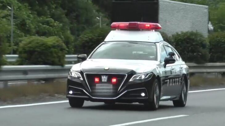 🚨高速道路を走るパトカー🚨赤色灯🚨兵庫県警🚨