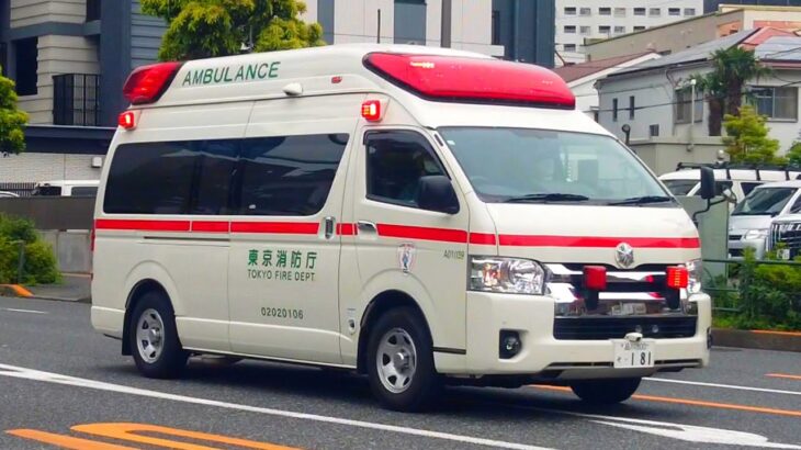 【東京消防庁】北品川（聖蹟公園）を緊急走行する救急車