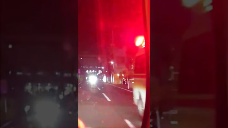 コンフォートサイレンを吹鳴し緊急走行【遠藤救急隊・藤沢市消防局】