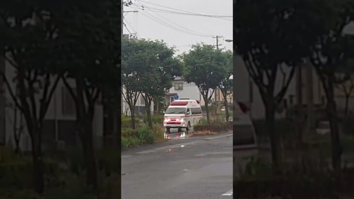 大槻救急🚑緊急走行 #救急車 ＃郡山消防