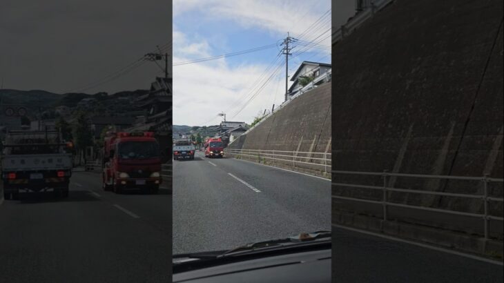 消防車　緊急走行　🚒