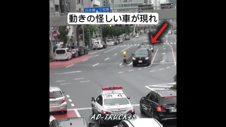 パトカーが前にいるのにね～やっちまった～！呆気なく緊急走行で検挙されちゃった