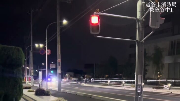 【救急・緊急走行】救急谷中1　緊急走行シーン