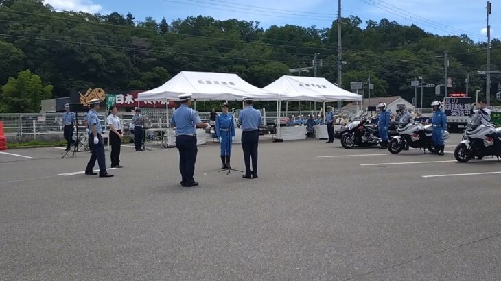 【警察イベント 兵庫県警】 梅本まどかさん 2025年7月21日　二輪車事故防止キャンペーン　道の駅いながわ