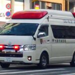 十三駅前を緊急走行する救急車276 | 大阪市消防局