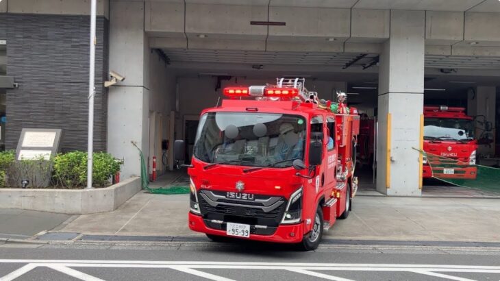 【東京消防庁ウィーク第4回】CPA救急入電！新型エルフポンプ車&ファーストエイドチーム救急支援出動！