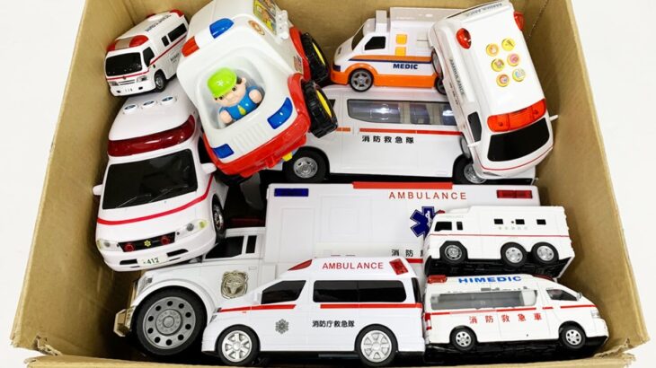 救急車のミニカー走る。坂道緊急走行テスト。サイレンあり☆Ambulance mini car run. Slope emergency driving test! There is a siren.