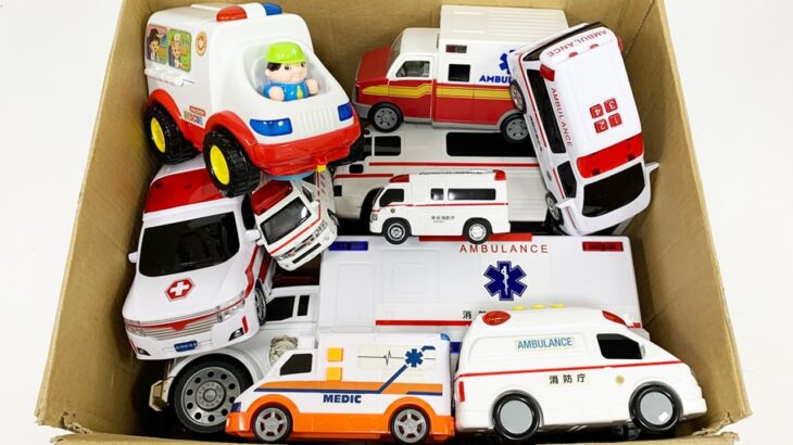 救急車のミニカー走る☆緊急走行テスト☆坂道走る｜ Ambulance miniature car runs! Emergensy driving test