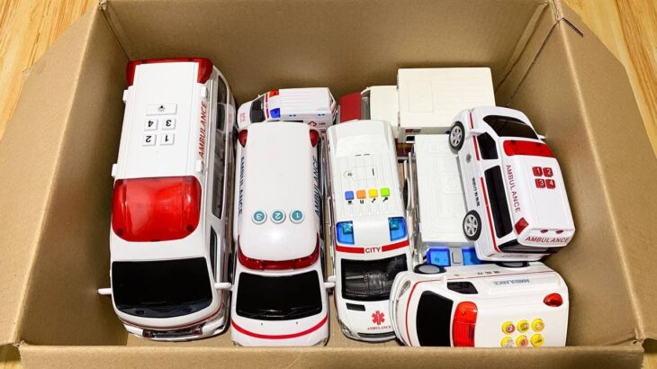 救急車のミニカー走る★緊急走行テスト★サイレンも鳴る♫ Ambulance minicar running★Emergency driving test★Siren also sounds♫