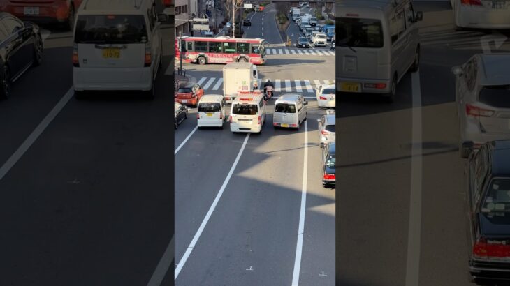 #緊急車両#東京ガス　お見事な運転👏 救急車 #消防 #消防車 #消防車両 #緊急車 #緊急車両 #緊急出動#特殊#Ambulance#shorts#緊急走行#サイレン#119#110