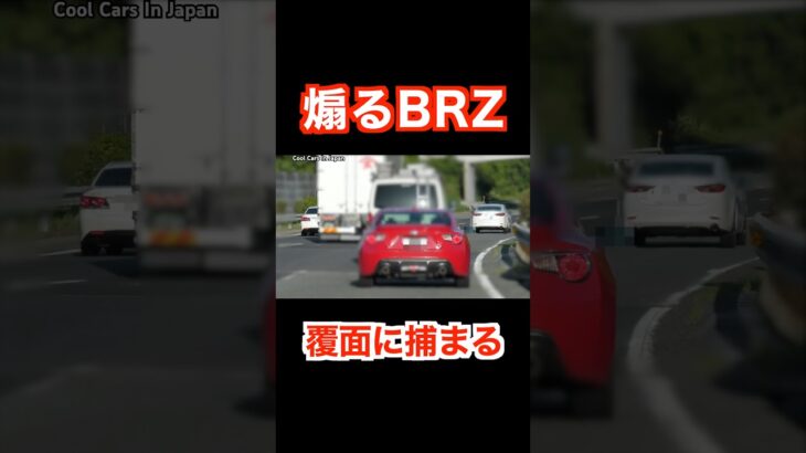 煽り気味のBRZが覆面パトカーに捕まる‼️ #shorts