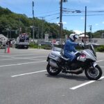 白バイのテクニックが凄い！ 最新型白バイNT1100P  兵庫県警 2025年7月21日　二輪車事故防止キャンペーン　道の駅いながわ