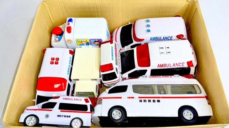 救急車のミニカー緊急走行テスト☆サイレンチェック☆ambulance minicar