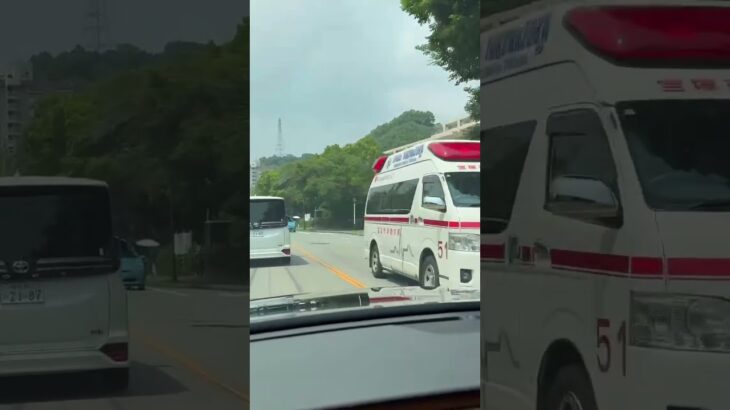 🚨響き渡るサイレン🚨救急車🚨緊急走行🚨宝塚市消防本部🚨サイレン🚨赤色灯🚨　#shorts