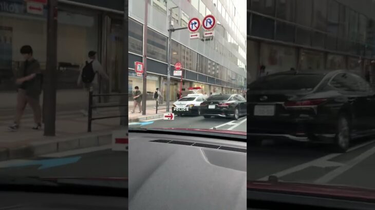🚨タクシー捕まる🚨大阪府警🚨パトカー🚨赤色灯🚨交通取締り🚨　#shorts