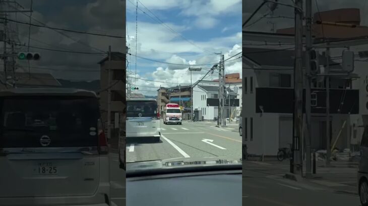 🚨響き渡るサイレン🚨救急車🚨緊急走行🚨赤色灯🚨サイレン🚨川西市消防本部🚨　#shorts