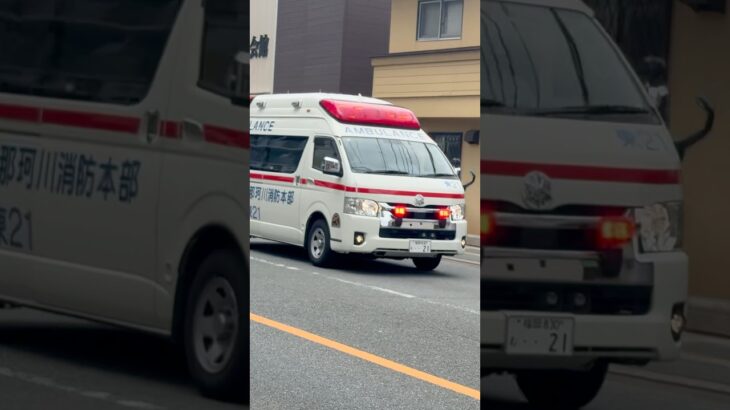 東救急車緊急走行🚨