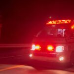 【救急車緊急走行】静かな夜にサイレンが響く！